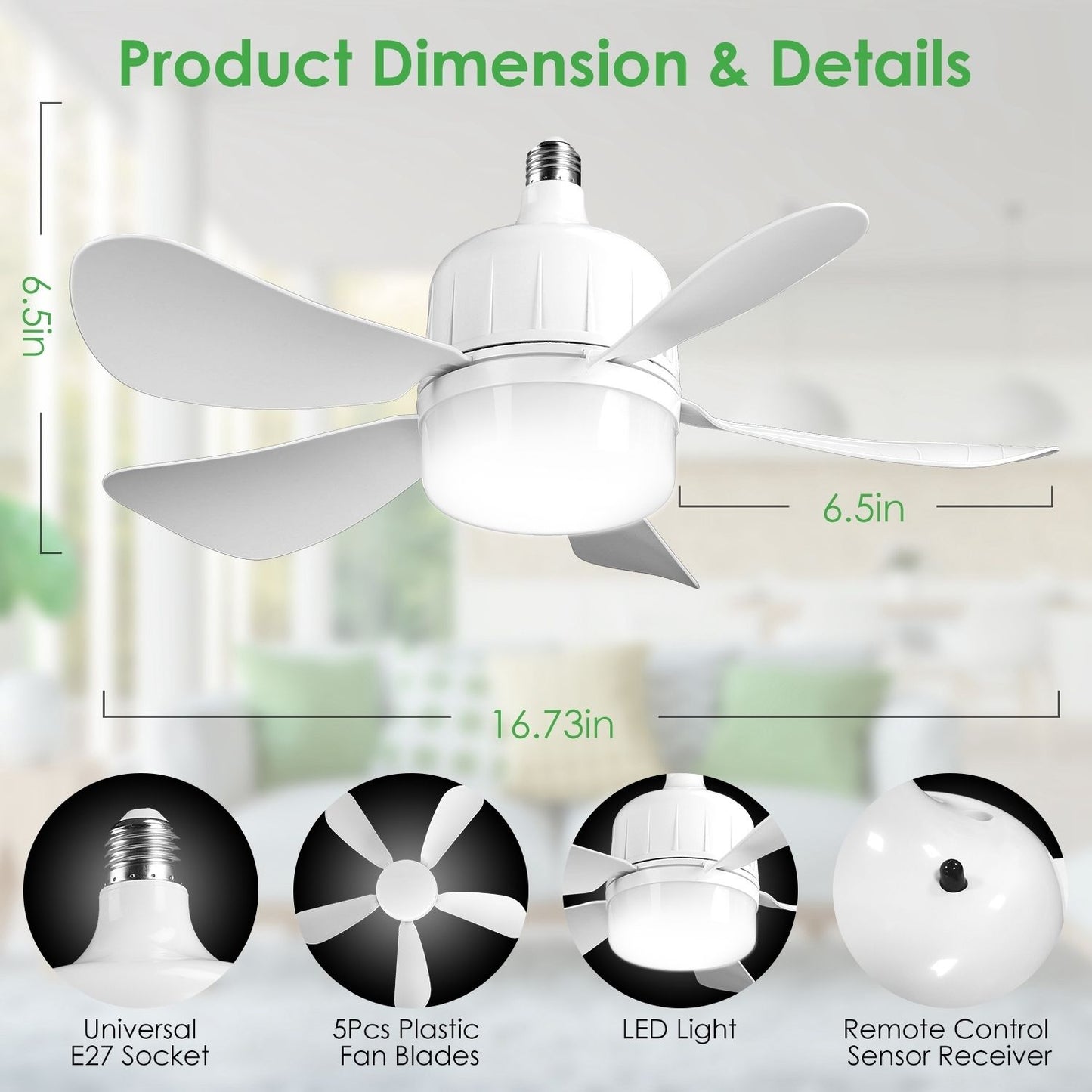 CozyWex™ LED Ceiling Fan with Light