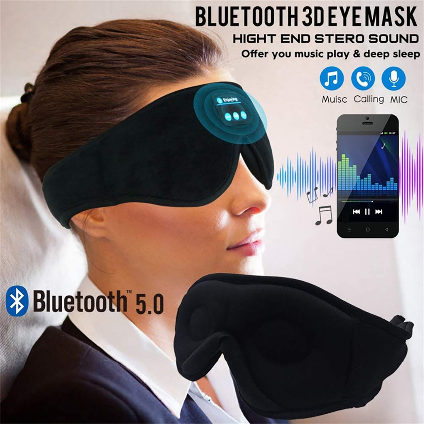 CozyWex™ Wireless Bluetooth Sleep Mask