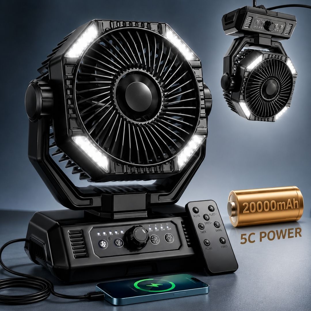CozyBreeze™ Camping Fan Pro