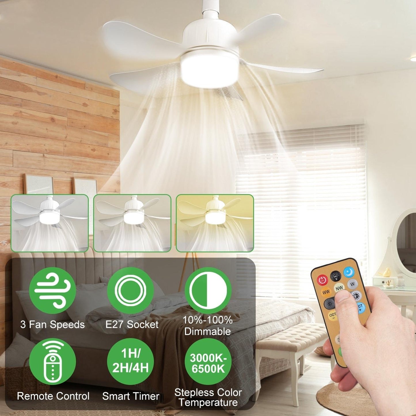 CozyWex™ LED Ceiling Fan with Light