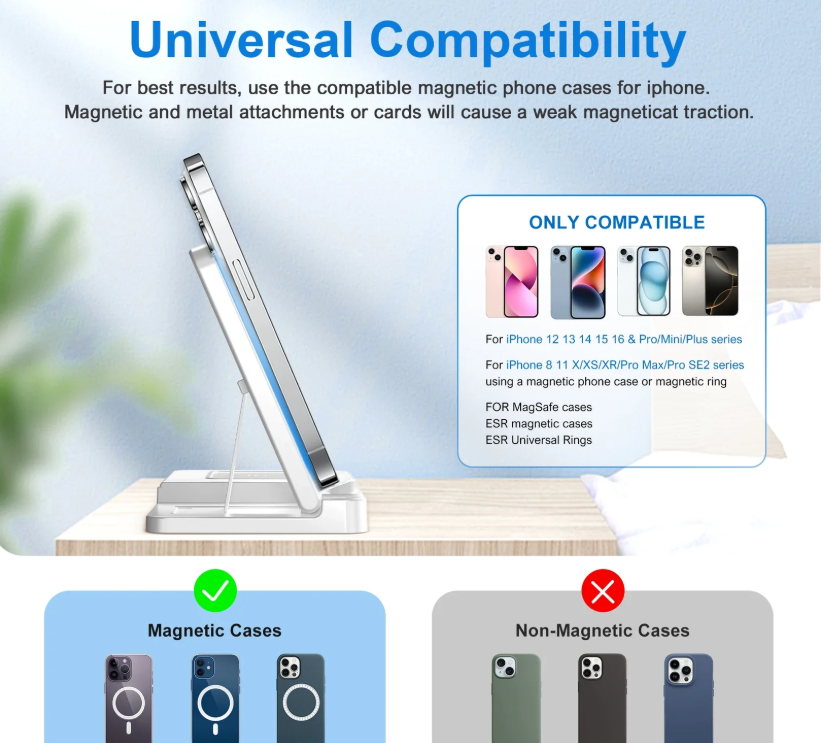 CozyWex™ 3-in-1 Magnetic Wireless Charging Station