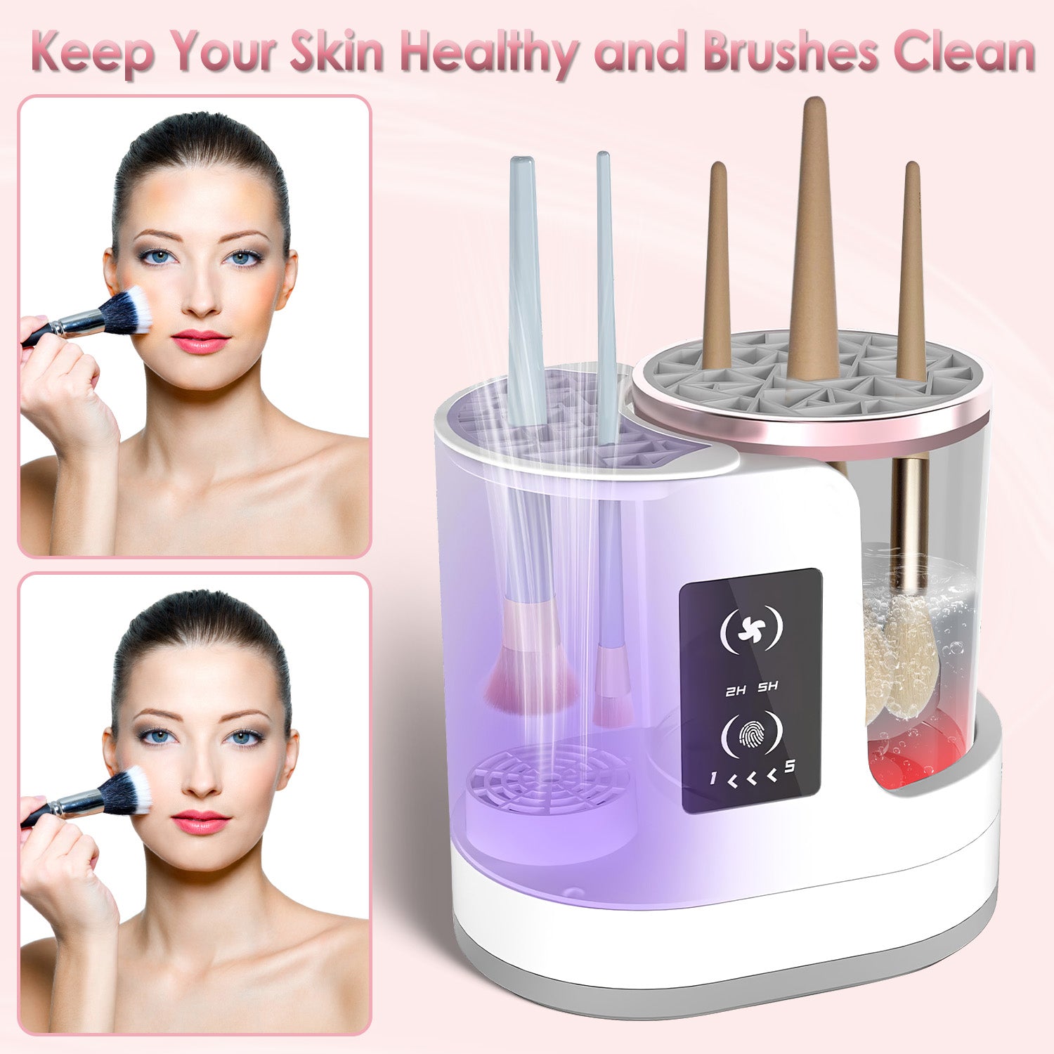 CozyWex™ 4-in-1 Automatic Makeup Brush Cleaner