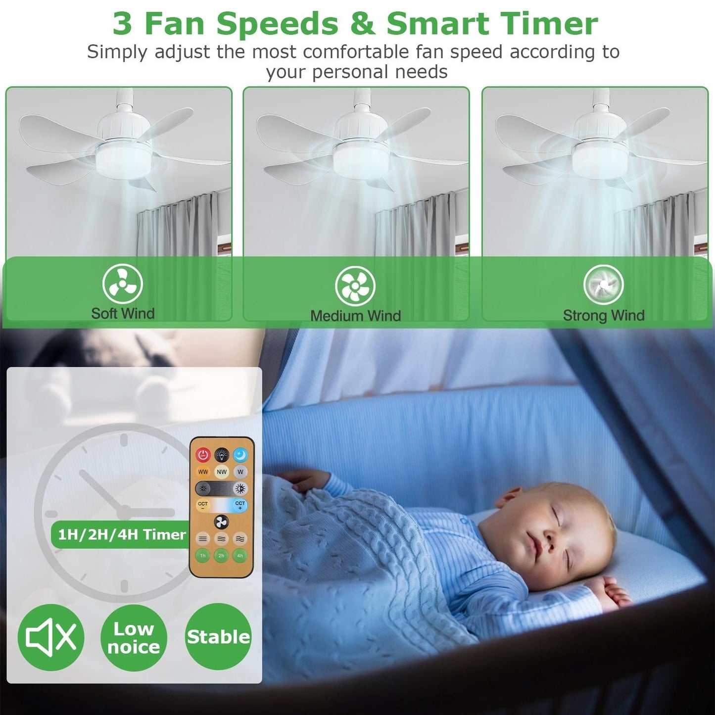 CozyWex™ LED Ceiling Fan with Light