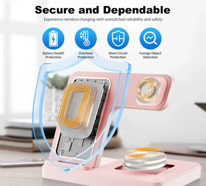CozyWex™ 3-in-1 Magnetic Wireless Charging Station