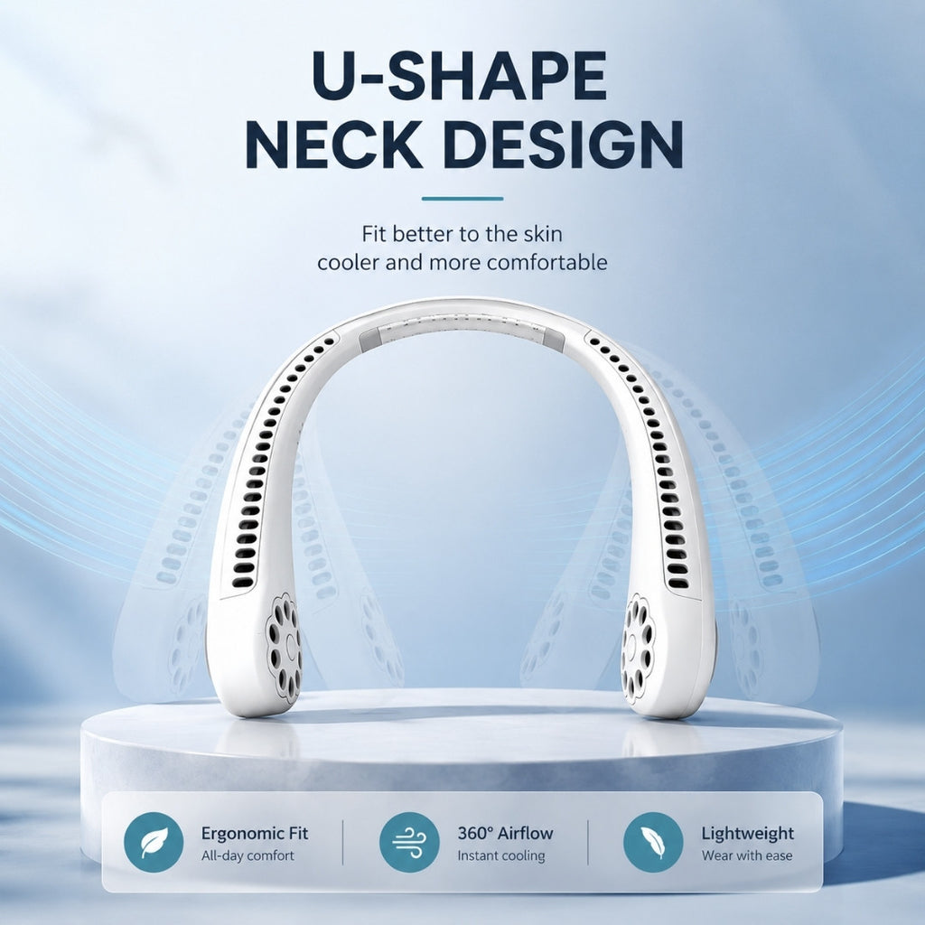 CozyBreeze™ Wearable Neck Fan