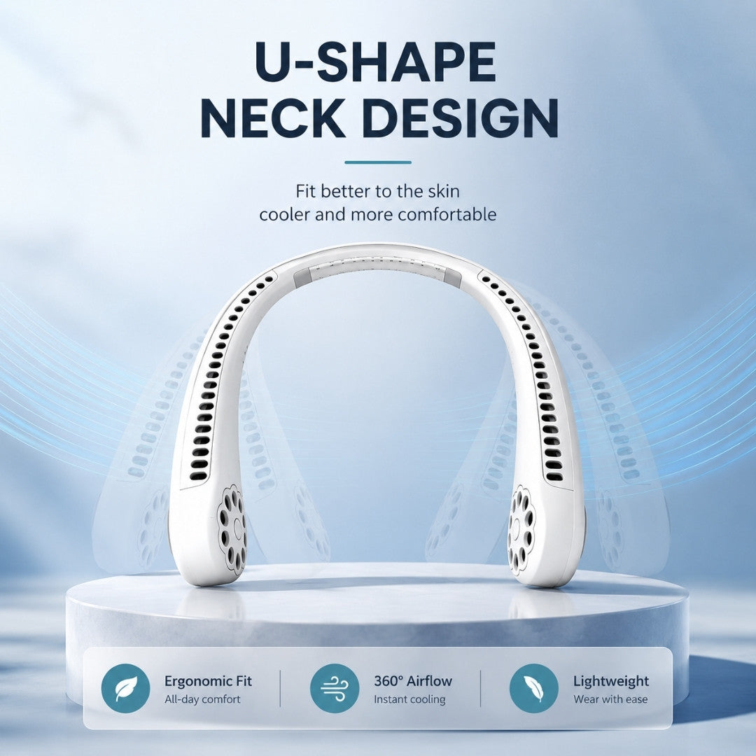 CozyBreeze™ Wearable Neck Fan