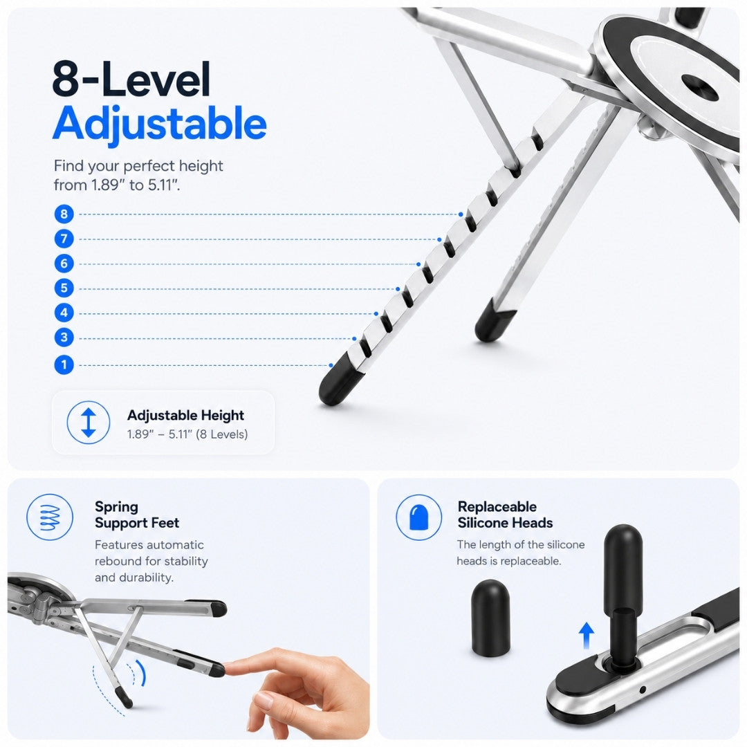 CozyDesk™ 3-in-1 Magnetic Laptop Stand
