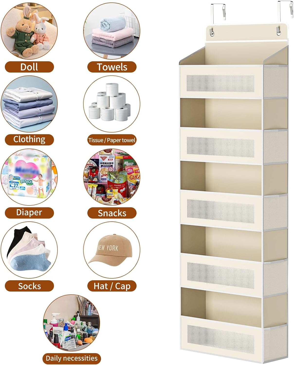 CozyWex™ Over Door Storage Organizer