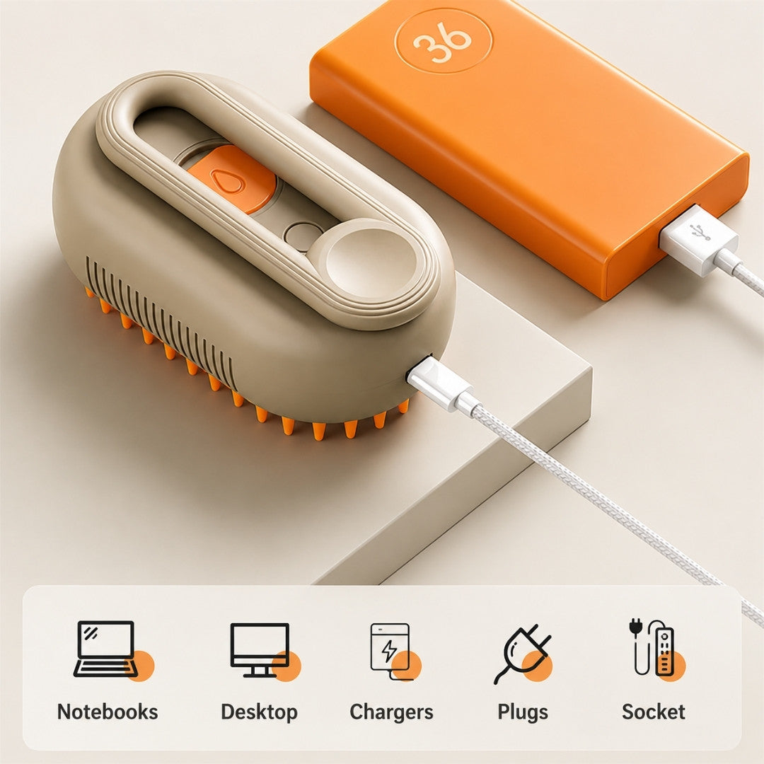 CozyWex™ Steam Pet Grooming Brush