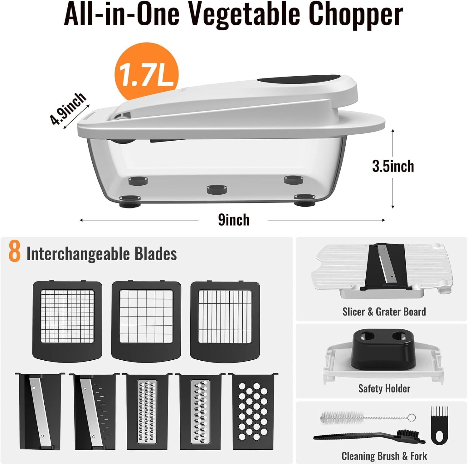 CozyWex™ 8-in-1 Vegetable Chopper Set