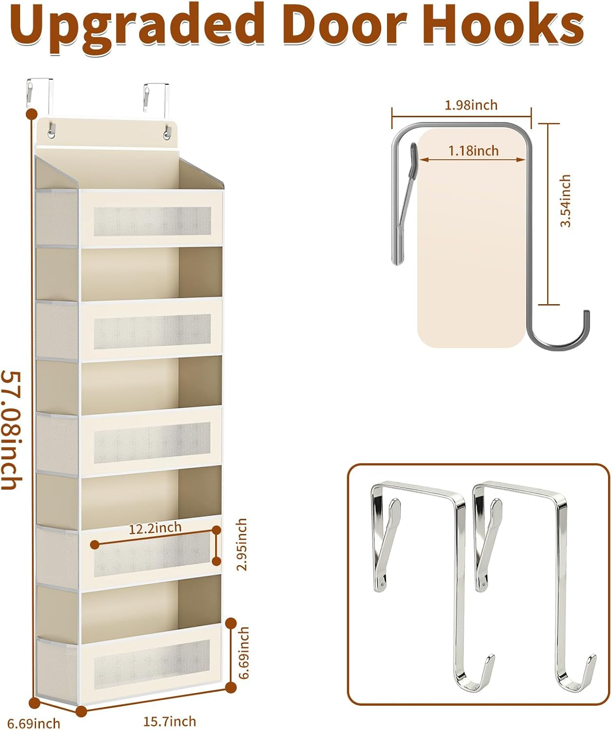 CozyWex™ Over Door Storage Organizer