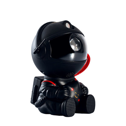Black astronaut star projector with compact space-inspired design