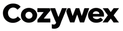The Cozywex brand logo in black sans-serif text centered on a plain white background.