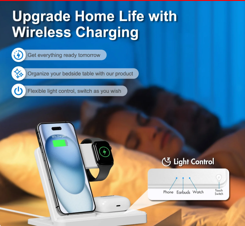 CozyWex™ 3-in-1 Magnetic Wireless Charging Station