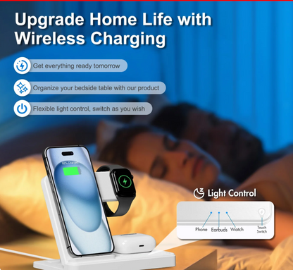 CozyWex™ 3-in-1 Magnetic Wireless Charging Station