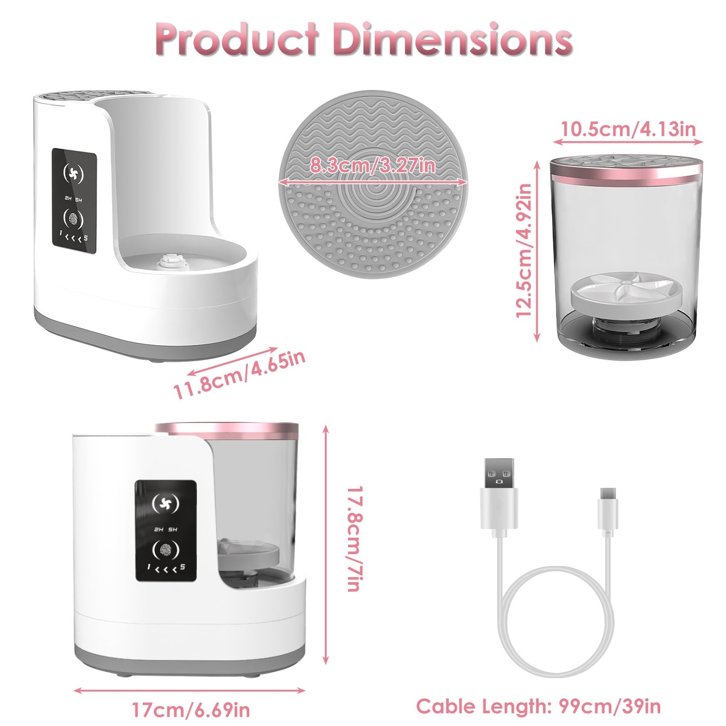 CozyWex™ 4-in-1 Automatic Makeup Brush Cleaner