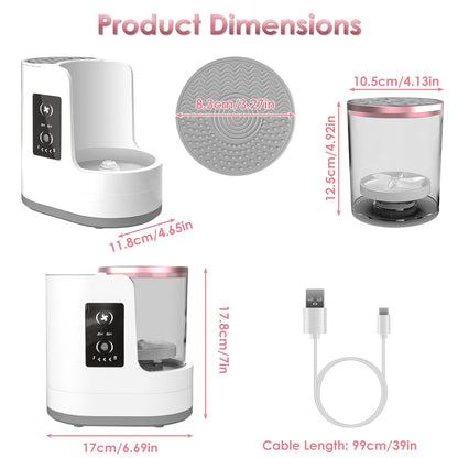 CozyWex™ 4-in-1 Automatic Makeup Brush Cleaner