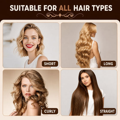 Heatless Hair Curling Set suitable for short, long, curly and straight hair types for effortless overnight styling.