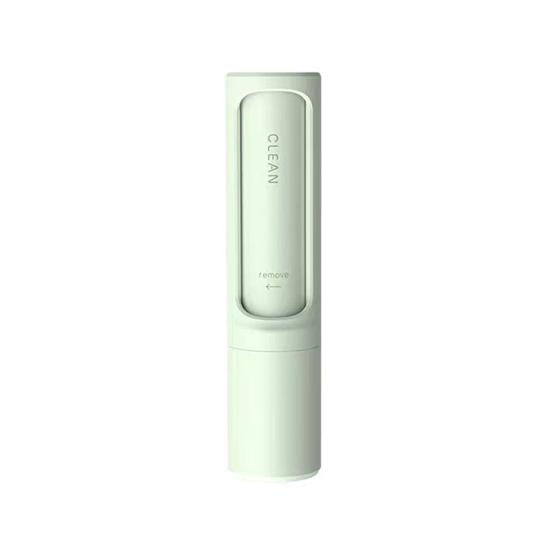 Green reusable self-cleaning pet hair remover brush