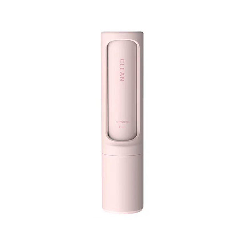 Pink reusable self-cleaning pet hair remover brush